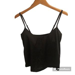 Black Shapewear spaghetti strap with built-in bra & adjustable straps Size 42DD